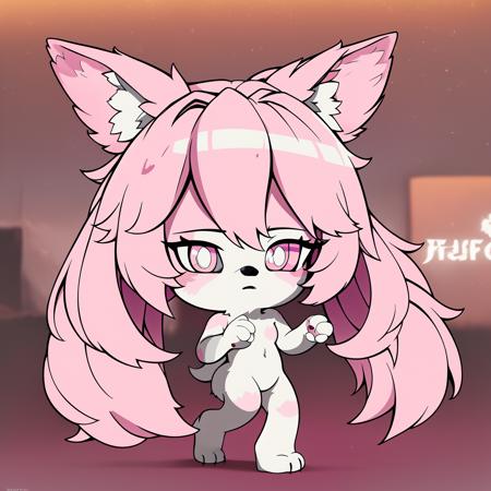 chibi,
((best quality)),(((masterpiece))),(highres),original,extremely detailed 8K wallpaper,(an extremely delicate and beautiful pink female furry:1.5),(coat),(cyberpunk),(spirit),(beautiful detailed eyes),world masterpiece theater,depth of field,(pink kemono),(full fur:1.5),hairy,(animal fluff:1.4),