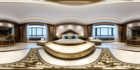 <lora:JJsPanoramic:1> , ((panoramic)),((masterpiece)), ((best quality)), realistic, high detailed, (indoors) , no human, window, curtain, pillow, vase, flower, cup, bed, lamp, cabinet, chandelier, ceiling light,,  <lora:add_detail:1> ,, photography, capturing moments, storytelling, creative composition