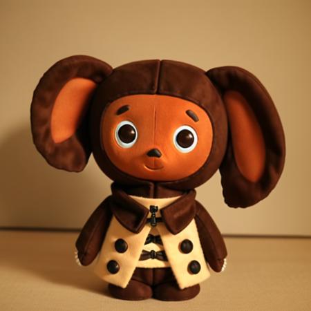 brown plush toy, animal (big round ears:1.3), masterpiece, best quality, dslr, intricate details,  <lora:Cheburashka:0.55>, samurai dress