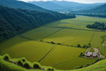 Rice terrace, bright