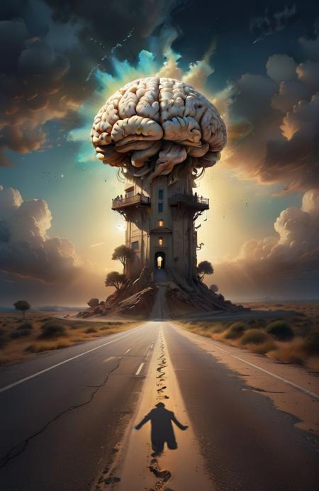 {"prompt": "Hitchhiker\u2019s Prayer. The bleached brain of the weary hitchhiker saps the vision of dawn along the highway.Yet his post-modern machinations tower overhead, they cast shadow that chases him across his open mind. The journey is long with jagged streets and winding lanes, with fear and loathing looming close behind on saddle back. Somehow beyond the horizon of his mind\u2019s eye, he was able to wrest an existence of spacelessness. Like the ancient ones who came before, they rejoiced at sifting time between their hands like sand. For the inner light has seeped through nature\u2019s breathe, and an Odyssey awaits the hitchhiker\u2019s incline. The Doors of Perception lay there at the foot of his destinate, A panel between here and the rest of reality. We must now know that the further one travels, the less one knows. Arrive without traveling. See all without looking. Do all without doing. Soft vibrant Lens, Ultra High Definition 8K , Detailed and Intricate, vivid colors, Beautiful Lighting, Clean & clear", "negative_prompt": "", "seed": 4250337699, "use_stable_diffusion_model": "juggernautXL_v9Rdphoto2Lightning", "clip_skip": true, "use_controlnet_model": null, "use_vae_model": "", "sampler_name": "euler", "width": 832, "height": 1280, "num_inference_steps": 7, "guidance_scale": 3.0, "use_lora_model": "ChalkDustStyleSDXL", "lora_alpha": 0.8, "use_embeddings_model": null, "tiling": null, "use_face_correction": null, "use_upscale": null}