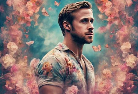 Fantasy art. Fantasy background. Fantasy character. Digital painting by Dreamer,
ryan gosling a man <lora:ryan-gosling:1> encapsulating beauty in an abstract sense,
floral motifs soft color tones, naked, butt,
intriguing play of light and shadow breathtaking surreal masterpiece