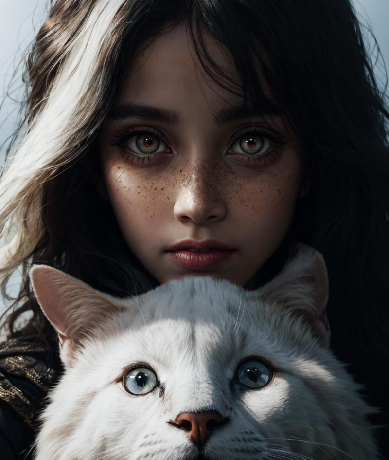 girl and cat - niji portraits image by Sopherian
