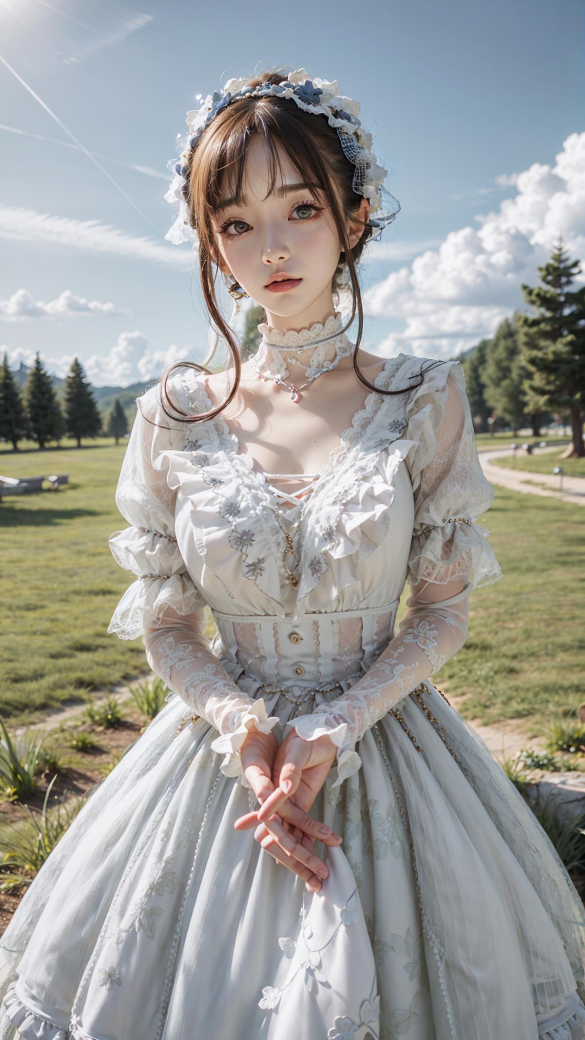 【琥珀鎏金】Dress No.8 White Dress image by Manaka_nemu_offline