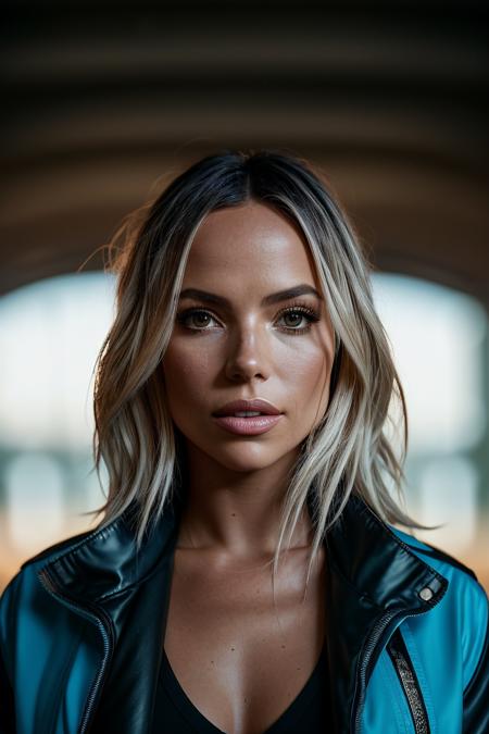 perfect cinematic shoot of a beautiful woman (EPM4xx1n3Dupr1:.99), a woman in an abandoned tunnel, (taking a selfie:1.2), perfect hair, wearing sexy Ocean Blue (survival jacket:1.2), (film festival in background:1.2), (detailed background:1.1), (face focus), modelshoot style, (extremely detailed CG unity 8k wallpaper), professional majestic (photography by OSGEMEOS:1.1), 24mm, exposure blend, hdr, extremely intricate, High (Detail:1.1), dramatic, soft cinematic light, (looking at viewer),8k, highly detailed, rich environment, 4k textures, soft cinematic light, elegant, ((((cinematic look)))), soothing tones, insane details, hyperdetailed, ("Dreams into reality with SDKoh!":1.1), (epiCPhoto)