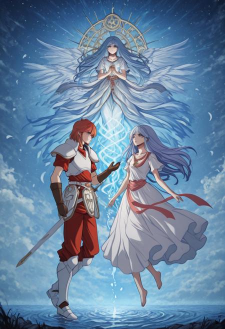 Feena, Reah, Adol (Ys) V1