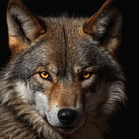 (fire on wolf), burning fur, closed up look of the wolf's face, dark studio, rim lighting, two tone lighting, dimly lit, realism, (((master piece))), (((highly detailed))), (((high res))), best quality, mdjrny-v4 dark studio, rim lighting, two tone lighting, dimly lit, low key, perfection style