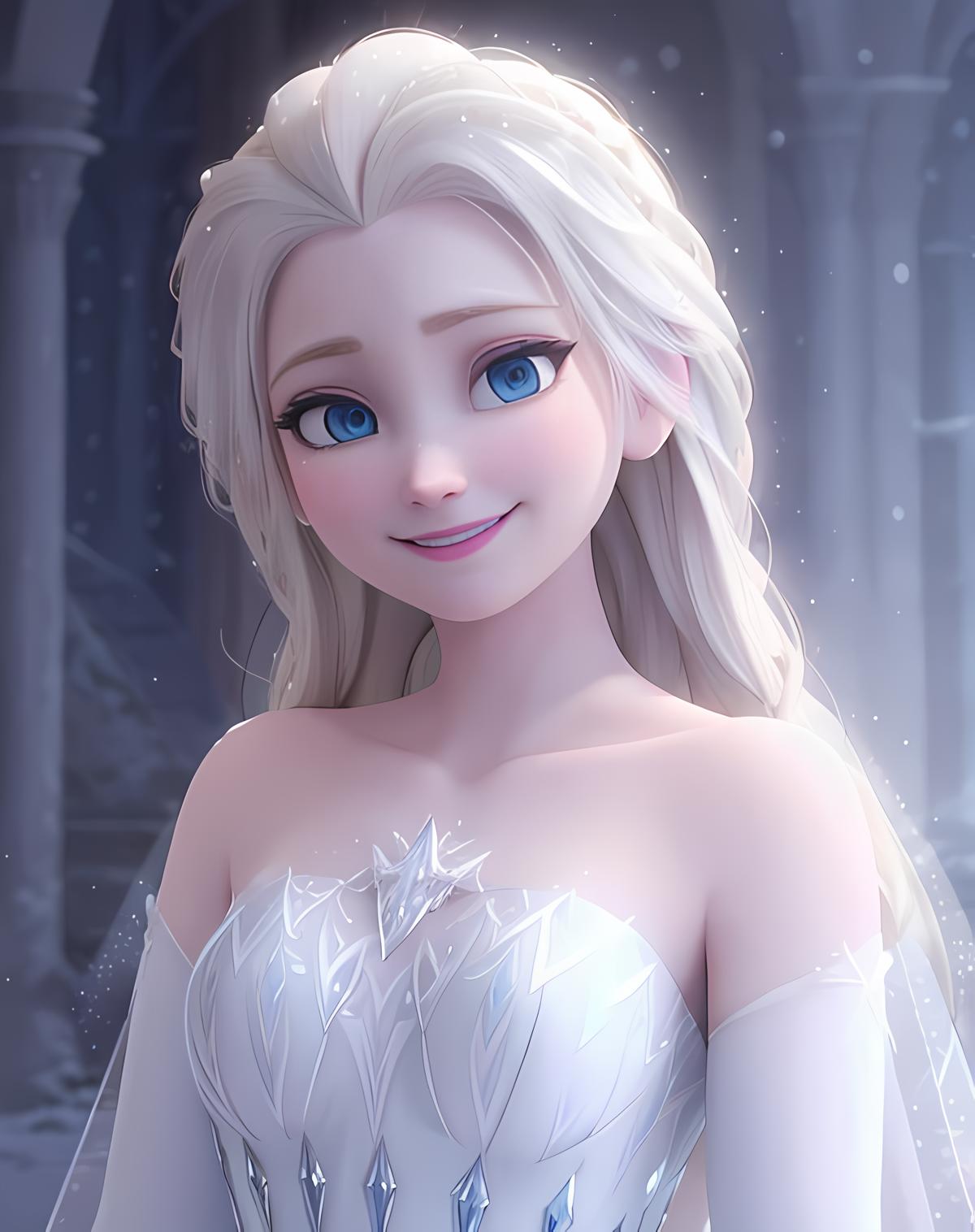 Elsa (Frozen) Disney Princess, by YeiyeiArt - v1.0, Stable Diffusion LoRA