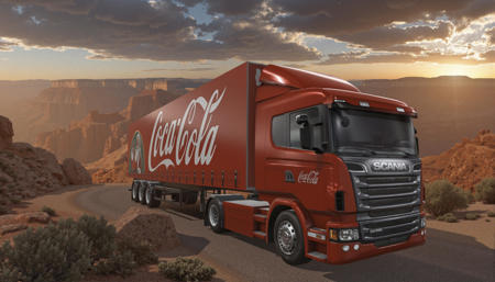 Scania Truck Coca Cola Christmas [Flux DoRa] v1.0