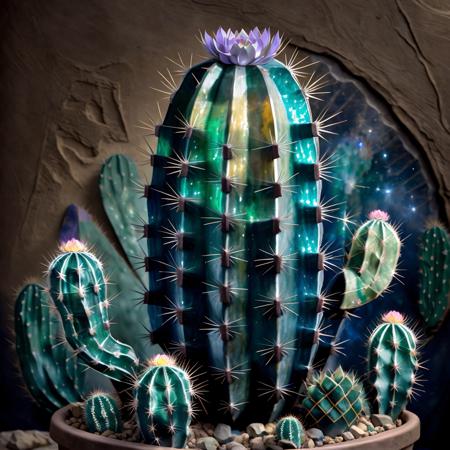 cactus, (masterpiece) <lora:LabradoriteStyle-000010:1> LabradoriteStyle