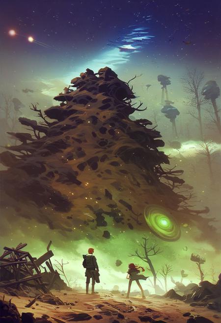 score_9, score_8_up, score_7_up, perfecteyes ,boring_sdxl_v1: 1,wasteland,  dead wood,wanderer,,wind,space_backround, apocalypse,asteroids,sandstorm, radiance,radiation,acid, acid rain