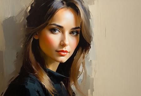 A stunning and evocative portrait painting capturing the essence of Iryna Yermolova's artistry. The portrait conveys a sense of elegance, grace, and emotional depth, reflecting Yermolova's unique style and expressive storytelling. Through a harmonious blend of light and shadow, color and form, the painting brings to life a captivating subject with a focus on intricate details and nuanced features. Drawing inspiration from Yermolova's renowned portraiture, the artwork exudes a sense of intimacy, beauty, and human connection, inviting viewers to explore the complexities of the human experience through the artist's distinctive lens.