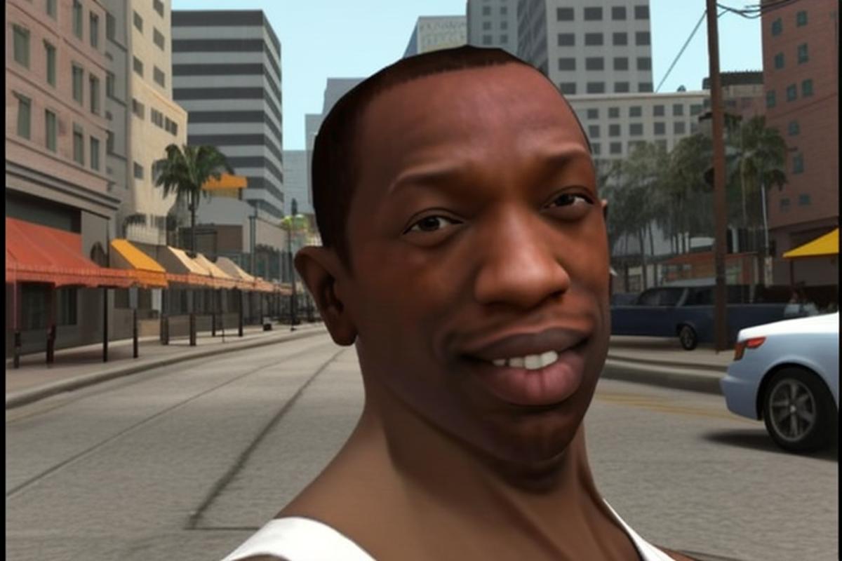 carl johnson - CJ (gta san andreas) - v1.0 | Stable Diffusion LoRA ...