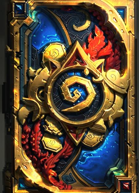 gold coins, gems, treasure, transparent background, symmetrical, <lora:hearthstone_cardback:1>