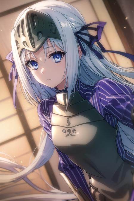 eucliwoodhellscythe, <lora:eucliwood hellscythe s2-lora-nochekaiser:1>,
eucliwood hellscythe, long hair, blue eyes, very long hair, ribbon, hair ribbon,
BREAK long sleeves, dress, puffy sleeves, armor, juliet sleeves, gauntlets, breastplate, armored dress, faulds, visor \(armor\),
BREAK indoors,
BREAK looking at viewer, (cowboy shot:1.5),
BREAK <lyco:GoodHands-beta2:1>, (masterpiece:1.2), best quality, high resolution, unity 8k wallpaper, (illustration:0.8), (beautiful detailed eyes:1.6), extremely detailed face, perfect lighting, extremely detailed CG, (perfect hands, perfect anatomy),