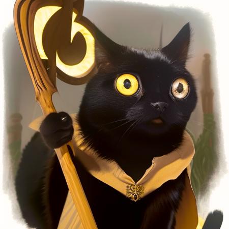bigfootjinx black cat,yellow eyes, big eyes, shorthair cat