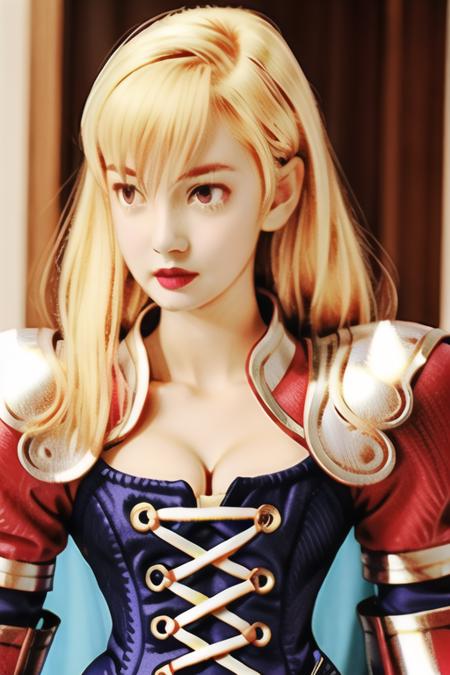 <lora:v1.8_NAI+v2.5_NAI:1>1girl, ramza, cleavage, shoulder armor, lipstick, dress,