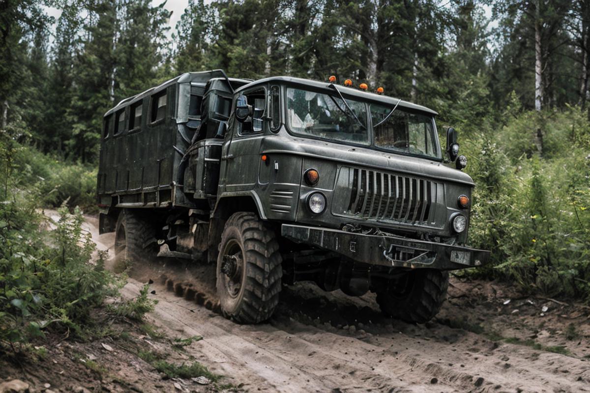 USSR truck GAZ-66 (СССР грузовой автомобиль ГАЗ-66) image by wildzzz