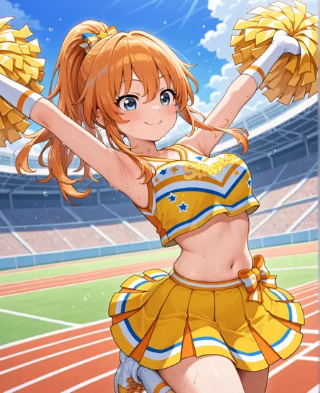 Battle girl high school cheerleader   Nozomi&Kurumi&Yuri