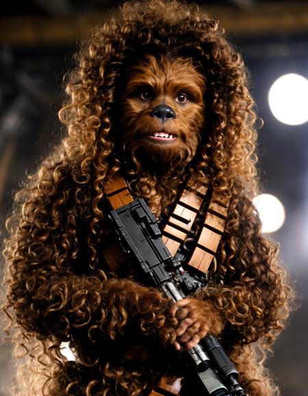 chewbacca <lora:curly_hair_slider_v1:8>