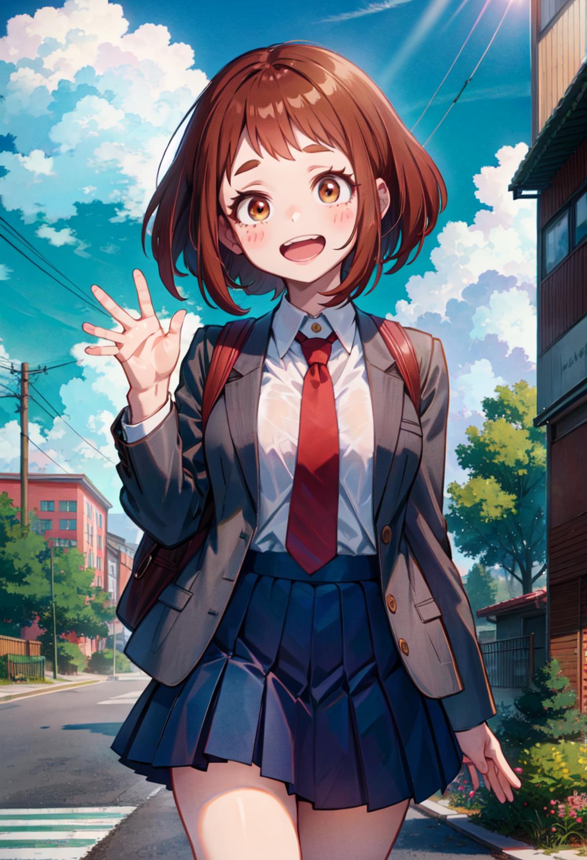 Ochako Uraraka (My Hero Academia) | Goofy Ai image by killedmyself