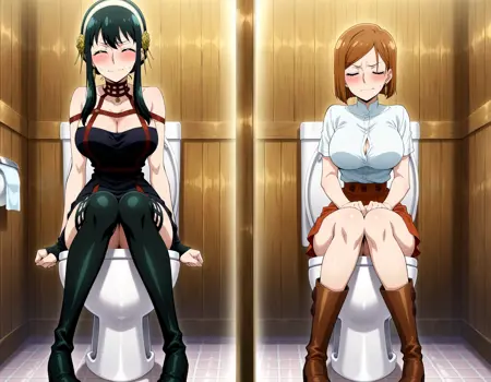 Toilet use waifus | Voyeurism/Spy | Concept version | Illustrious/NoobAI/Pony | Commission