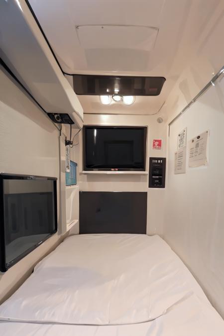 カプセルホテルの中 Inside the capsule hotel SD15 SD15_V1