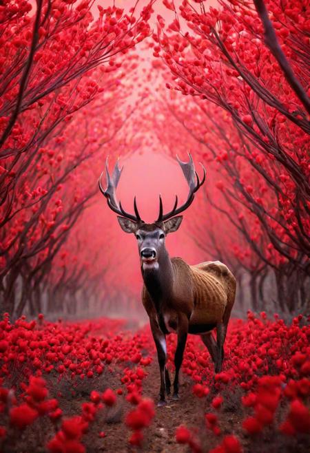 (Wildlife Photography by Alaa Al-Marjani and Luigi Veronesi:1.2), award winning,
environment occlusion,
(aesthetic of surrealism with translucent atmosphere:0.5),
distinctive pinnacle of creativity with precise details,
(poppyred and ruby colors:0.1),
<lora:MJ52:0.5>