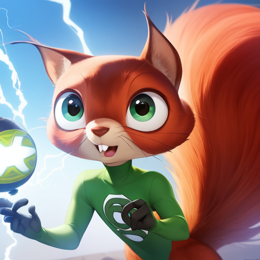 Chip the Squirrel (DC League of Superpets) Furry Character LoRA image by PlagSoft