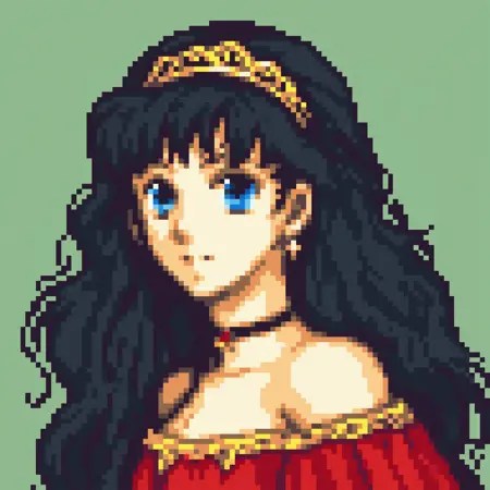 FLUX Fire Emblem GBA Style Portraits | Pixel Art | Moosie Model