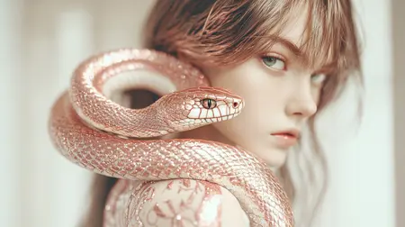 B23 Pink Snake Ceramic