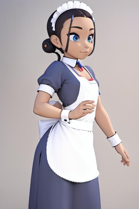 TFM_Katara, maid costume, maid headdress, maid apron