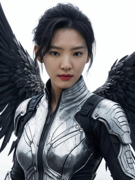 realistic, Skin Textures, High Resolution, Cinematic, zhangruonan woman,stunning beautiful,dangerous, arrogant, as a battle angel,   Dynamic lighting, cinematic, establishing shot, extremely high detail, foto realistic, cinematic lighting, pen and ink, intricate line drawings, post processed, concept art, artstation, matte painting, style by Raphael Lacoste, Eddie Mendoza<lora:zrn2_ej_JuggXL_1:0.6>