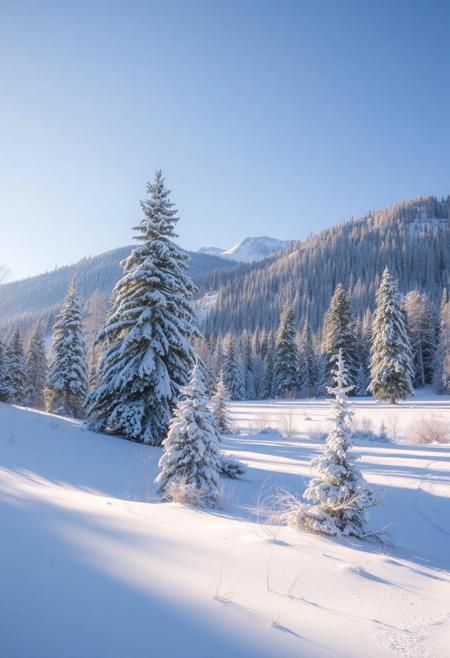 Beautiful winter landscape.