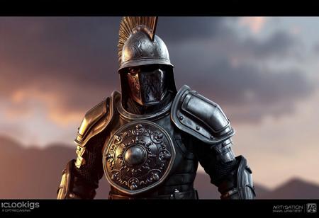 Created as premium AAA game asset or museum visualization piece. Currently trending on ArtStation HQ for its perfect balance of historical accuracy and next-gen rendering techniques. Ideal for armor design portfolios or cinematic production stills."