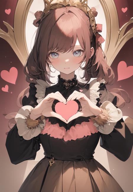 (masterpiece, best quality),1 girl,heart shaped hands