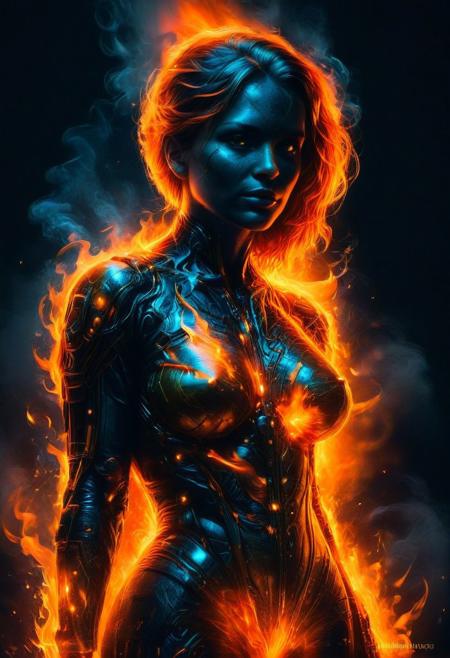 Silhouette real, breathtaking detailed, masterpiece, lovely, charming, awe-inspiring, radiant, magnificent. (real female withvibrant orange glowing smoldering accent and shiny gold color scheme:1.02). glossy.
<lora:InkArtXL_1.2:0.4> <lora:FaeTastic:0.35> . award-winning, professional, highly detailed . extremely high-resolution details, photographic, realism pushed to extreme, fine texture, incredibly lifelike, high contrast, well defined, realistic skin, detailed skin.