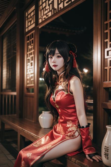 tokisaki kurumi,qipao, 