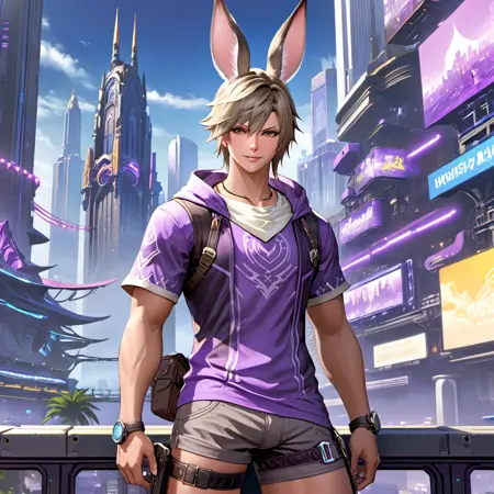 Male Viera - Final Fantasy XIV (FF14) - SDXL Lora