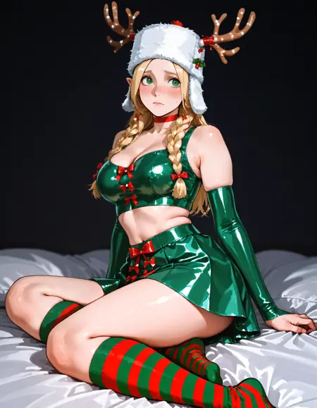 Latex Christmas Skirt