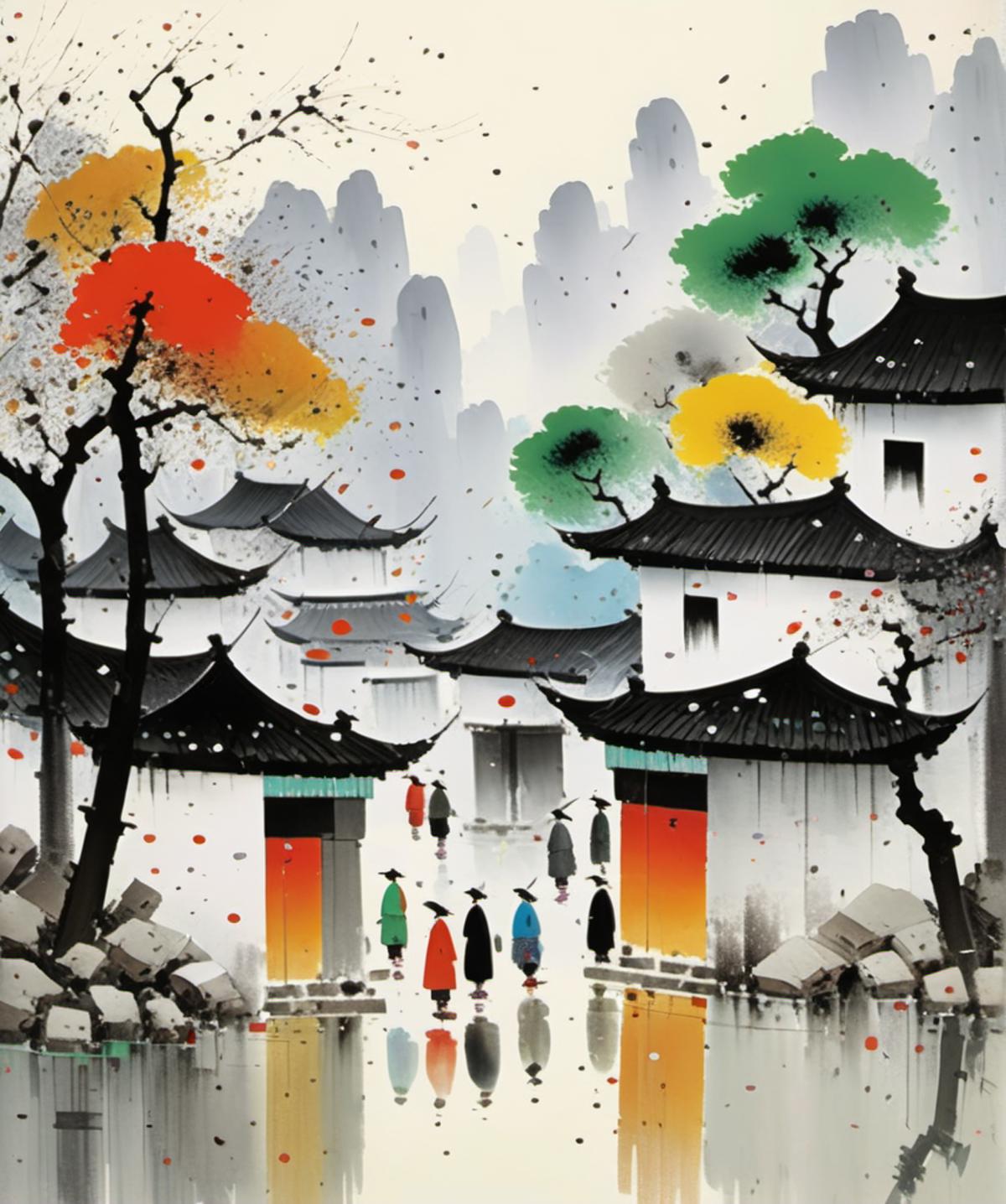 Wu Guanzhong Style image by Dokitai