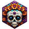 Day of the Dead Badge