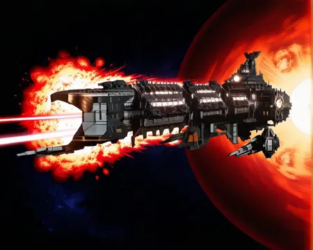 Apocalypse-class battleship from warhammer 40k