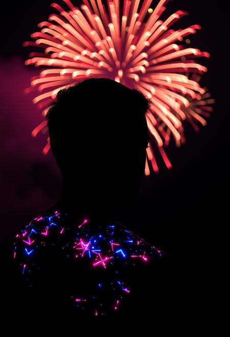 bioluminescence, fireworks, shoulder bite