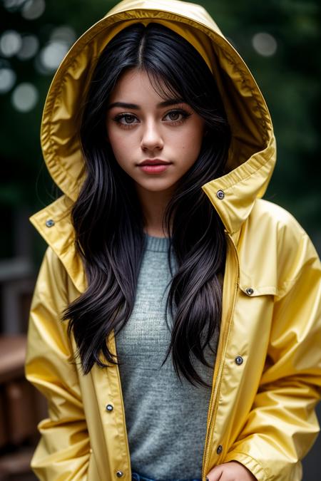 photo of beautiful (rbr0ckman:0.99), a woman with perfect hair, wearing Nickel Gray (yellow raincoat:1.1),  (hen house:1.1), closeup, (happy) modelshoot style, (extremely detailed CG unity 8k wallpaper), professional majestic photography, (Leica M6 Camera), 24mm, exposure blend, hdr, faded, extremely intricate, High (Detail:1.1), Sharp focus, dramatic, soft cinematic light, (looking at viewer), (detailed pupils), 4k textures, elegant, ((((cinematic look)))), soothing tones, insane details, hyperdetailed, low contrast, (epicPhoto)