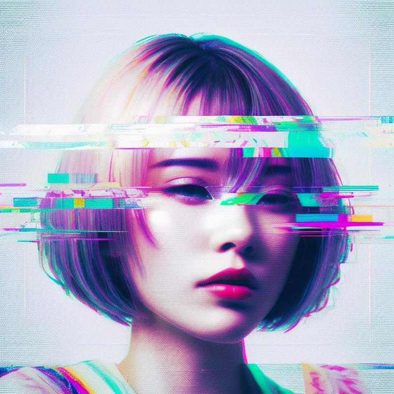Vaporwave style image by futurist