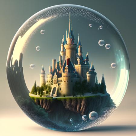 bubblerealm  <lora:bubblerealm_model:0.5> castle