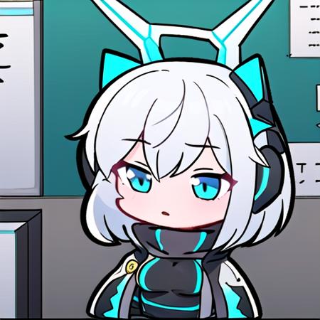 Chibi,
((masterpiece)), best quality, (ultra-detailed:1.2), ((illustration)),
1girl, solo, masterpiece, best quality, ((masterpiece,best quality)),1girl,icey,silver hair ,blue eyes,headphones, messy hair, short hair,medium breasts,factory, machinery, electricity, blue lightning,blue energy,