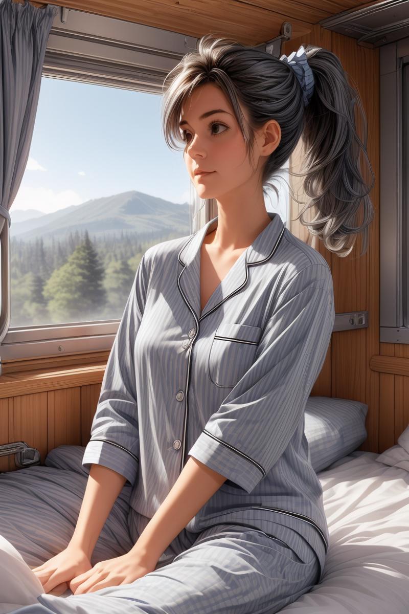 girl like train roomette image by MarkWar