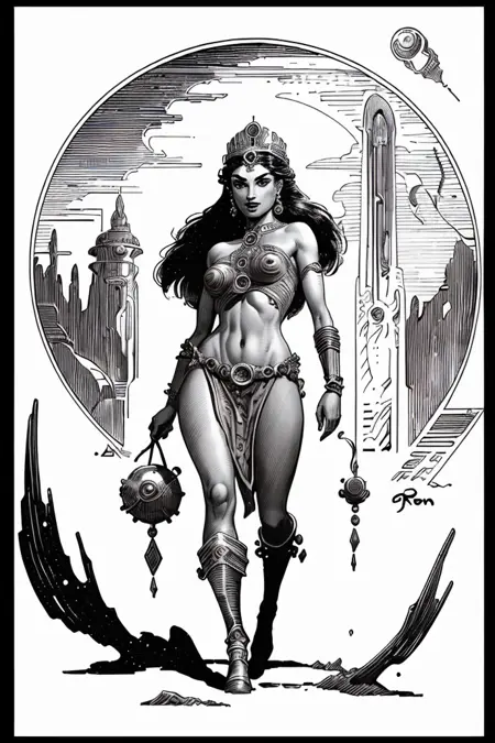 Style of Roy G Krenkel (RGK)